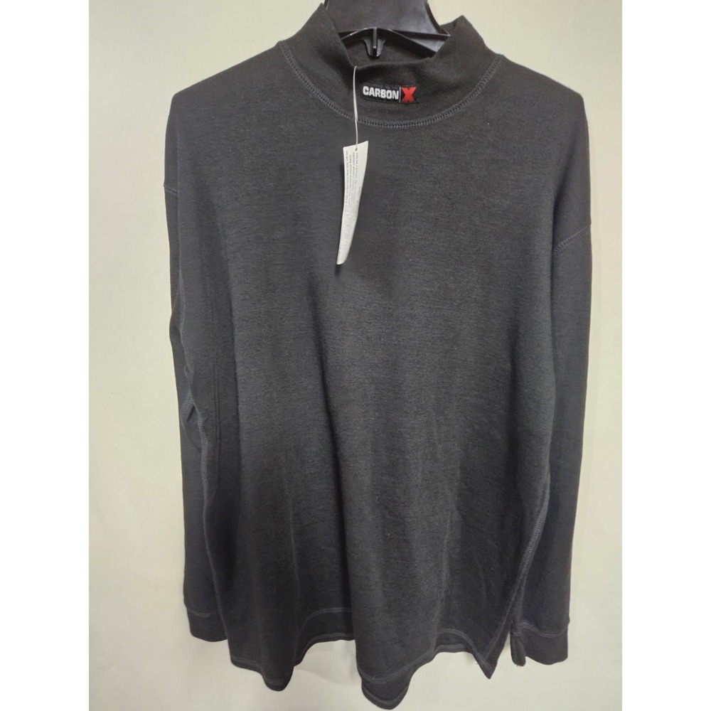 Carbon X Base Layer Mens XL Fire Resistant Long Sleeve Pullover Black